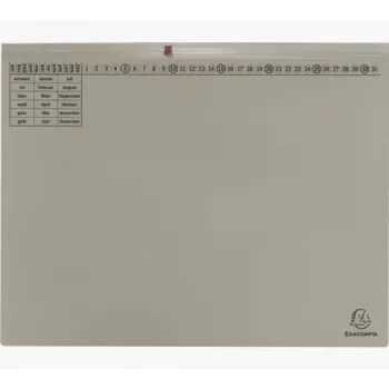 Exacompta 370310B - conventionele ordner - karton - grijs - 320 g/m² - 265 x 316 mm - A4
