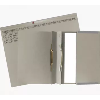 Exacompta 370310B - conventionele ordner - karton - grijs - 320 g/m² - 265 x 316 mm - A4
