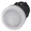 Siemens SIRIUS ACT 3SU1001-6AA60-0AA0 signaallamp, witte lens, 24V LED, 22mm rond, schroefaansluiting