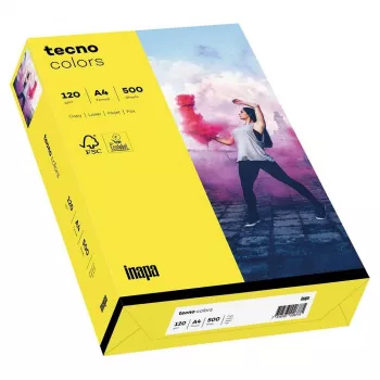 Papyrus Tecno Colors A4 kopieerpapier, geel, 120 g/m2