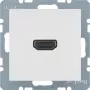 Berker 3315438989 HDMI-inzet, wit