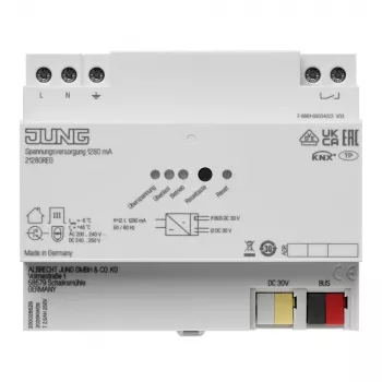 JUNG KNX voeding 1280mA 21280 REG DIN-rail