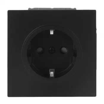 Busch-Jaeger SCHUKO-stopcontact 20 EUCB-45M Safety+ black matt