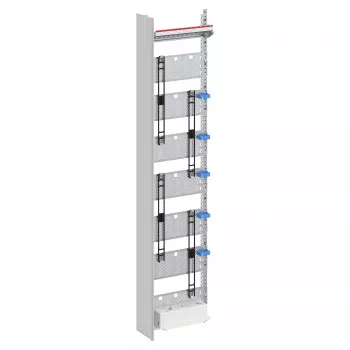 Striebel & John mediaveld 7RE FM17P2 multimedia-verdeelveld, 7 rijen, 2 multimediaplaten, inbouwmontage, verkeerswit RAL 9016