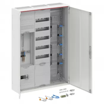 Striebel & John DA37CD compleetverdeler, opbouw, IP44, 1 meterplaats, 7 verdeelvelden, wit