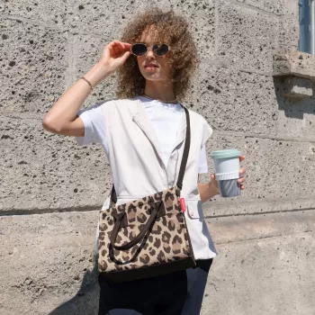 Reisenthel dailyshopper XS Leo Macchiato boodschappentas
