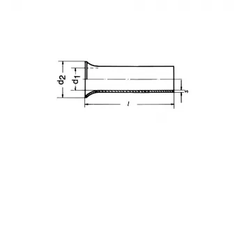 Klauke 7312V Adereindhuls, 2,5 mm², 12 mm, koper