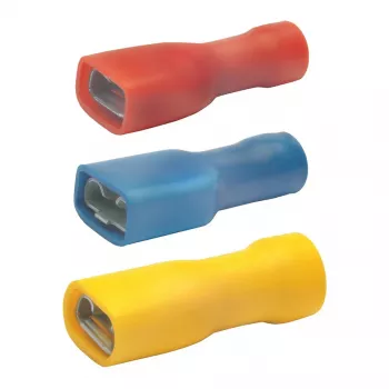 KLAUKE platstekkerhuls 1,5-2,5 mm² 730/V geïsoleerd blauw PVC