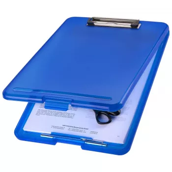 MAPED The Clip Klembord H2532030 DIN A4 blauw transparant kunststof