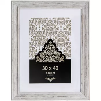 NIELSEN DESIGN Accent Vintage 30x40 Houten wit fotolijst 3231001