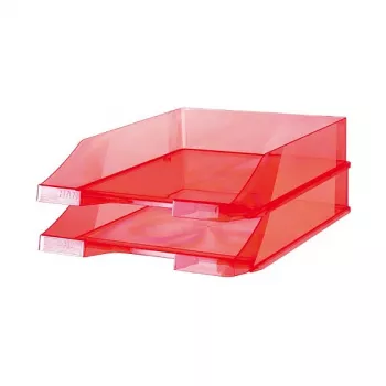 HAN standaard briefbak - transparant rood - DIN A4/C4/Folio - KLASSIK-serie