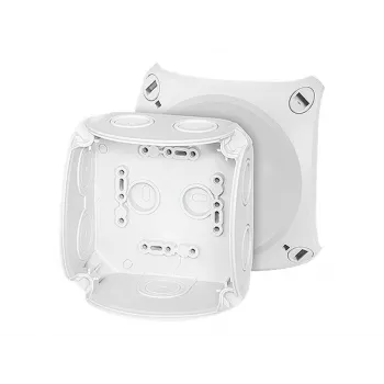 HENSEL DK 0400 G Kabelaftakdoos, grijs (RAL 7035), zonder klemmen