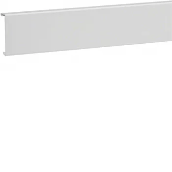 Hager SL2008029016 Afdekkap plintgoot, PVC, 20x80 mm, verkeerswit