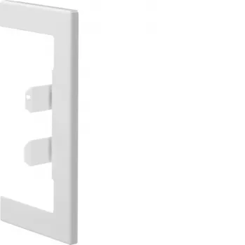 Hager BR65130W9016 wandaansluitafdekking staal BR/A/S 68x130 OT80mm verkeerswit 1