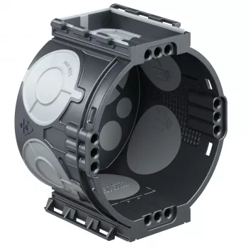 Kaiser Elektro ECON UP1 inbouw-apparaatdoos, luchtdicht, 4x3 schroefdomen, diameter 60mm, diepte 46mm, halogeenvrije kunststof, IP20
