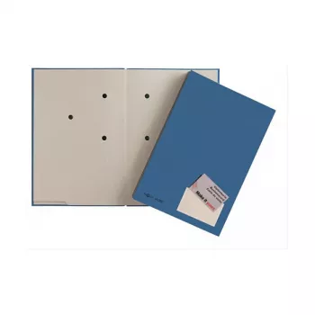PAGNA presentatiemap A4 karton blauw satin staand formaat