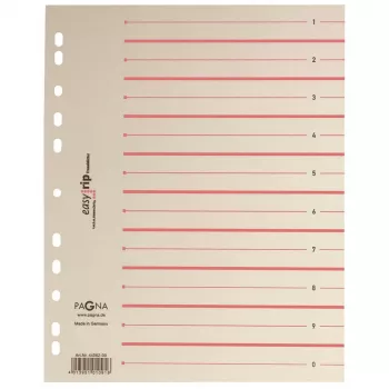PAGNA 100 scheidingsbladen Easy Rip A4 beige
