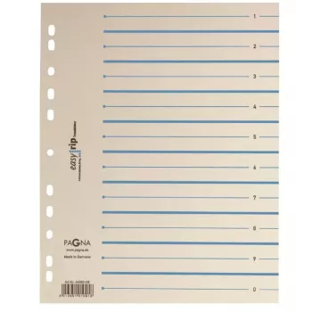 PAGNA Easy Rip index-scheidingsbladen A4 100 vel beige 4-gaats karton 160 gsm