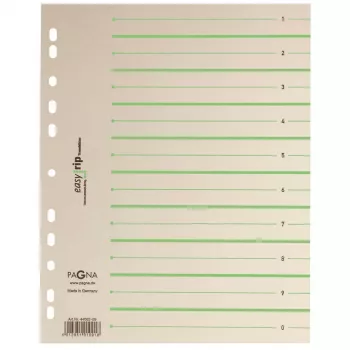 PAGNA 100 scheidingsbladen Easy Rip A4 beige