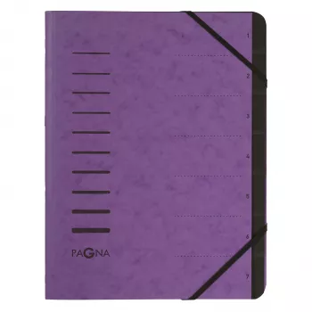 PAGNA verzamelmap A4 aubergine elastiek 245x320 mm 4 mm rug 320 g/m²