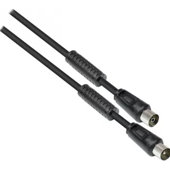 GoodConnections TV-antennekabel, coax-stekker naar coax-bus (vernikkeld), 2x ferrietkern, dubbel afgeschermd, klasse A, 9,5 m