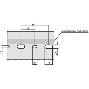 LICATEC Kabelgoot B 25 x H 75 mm DIN 7640-1