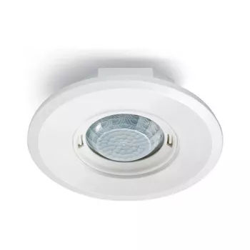 ESYLUX PD-FLAT 360i/8 aanwezigheidsmelder - bedraad - 8 m - plafond/wand - wit - IP20 - 360°