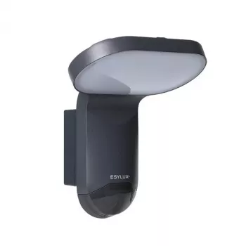 ESYLUX WILMA WL 200 OP MD 1600lm 4000K grafietkleurige buitenwandlamp met PIR-bewegingsmelder