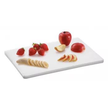 Bartscher A120587 snijplank van polyethyleen wit 400x300x20 mm 1,6 kg