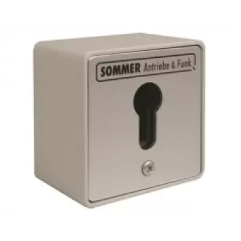 SOMMER S12760-00001 sleutelschakelaar 1 contact zonder cilinder opbouwmontage