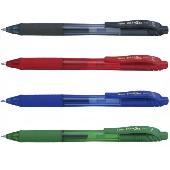 Pentel EnerGel BL107-4 gelrollerbalpen gemengd 0,35 mm naaldpunt 4-pack