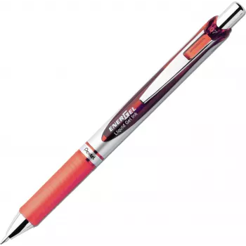 Pentel EnerGel BL77-4COL liquid gel rollerbalpen set - 4 pennen (oranje, roze, lichtblauw, violet) 0,7 mm