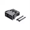 Bachmann inbouwstopcontact zwart 375.507