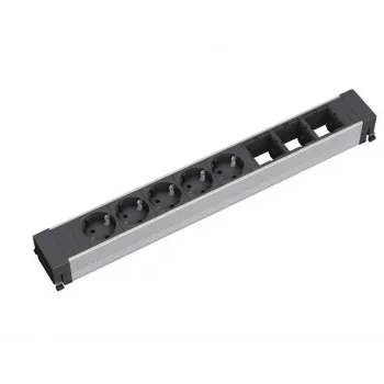 Bachmann CONFERENCE stroominvoermodule met Wieland GST18i3 stekker, zwart