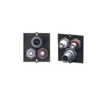 Bachmann modulaire afdekplaat Snap-In - 2x RCA, Mini-DIN 4-pins