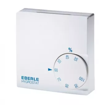 Eberle Controls HYG-E 6001 Elektronische ruimtehygrostat, Wit, draaiknop, 35-100% rV, IP30