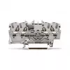 WAGO 2002-1401 doorvoerklem, 4-aderig, 2,5 mm², Push-in CAGE CLAMP, 800 V, grijs