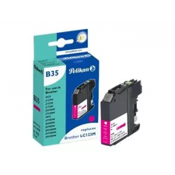 Pelikan compatibele inktcartridge voor Brother LC123M magenta (10 ml, 600 pagina's)