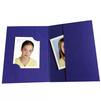 DAIBER 12102 1x100 Daiber mappen, blauw voor pasfoto's, 3 formaten