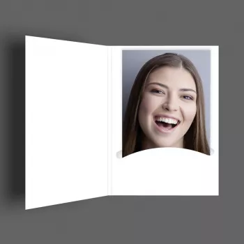 DAIBER Profi-Line foto-passe-partoutmappen wit 100-pack voor foto's tot 4,5x6 cm