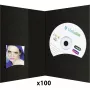 DAIBER 6613 1x100 mappen met cd-archief, 10x15, zwart