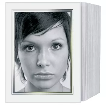 DAIBER 1x125 passe-partouts 13x18 cm witte beeldpasse-partouts voor 9x13 foto's