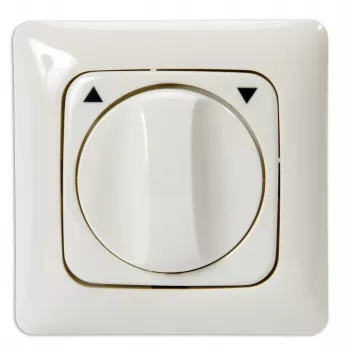 Kindermann draai-druktaster LW/DL - alpine white