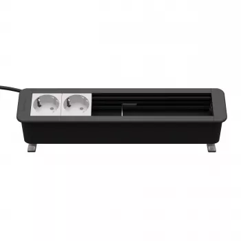 Kindermann CP Office Desk 6-voudig 2 x stroom tafelaansluitpaneel