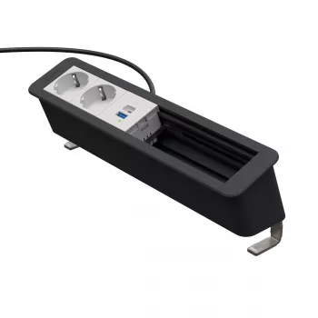 Kindermann CP Office Desk 6-F 2x stroom 1x USB-PD