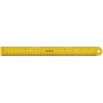 Westcott liniaal 30 cm geel