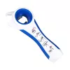 First Aid Only 5-in-1 multi-opener voor flessen en blikken, wit/blauw, vermindert krachtinspanning