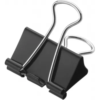 Westcott 12 foldback-clips 19 mm zwart/zilver