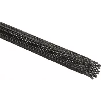 HellermannTyton Helagaine HEGPX30 gevlochten slang, 30 mm nominale diameter, 19-45 mm bundel, polyester (PET), zwart, -50 tot 150 °C, UL-conform