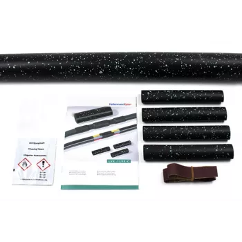 HellermannTyton 380-04010 krimpkous - zwart - polyolefine - 25 cm - 25 mm naar 8 mm